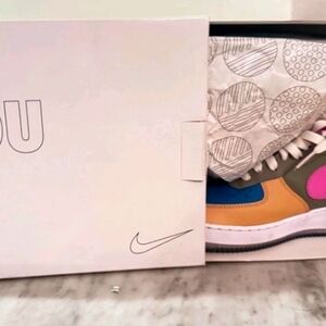 Pre-loved Customized By You Multicolor Nike Air Force 1 Sz 7 CT7875-994